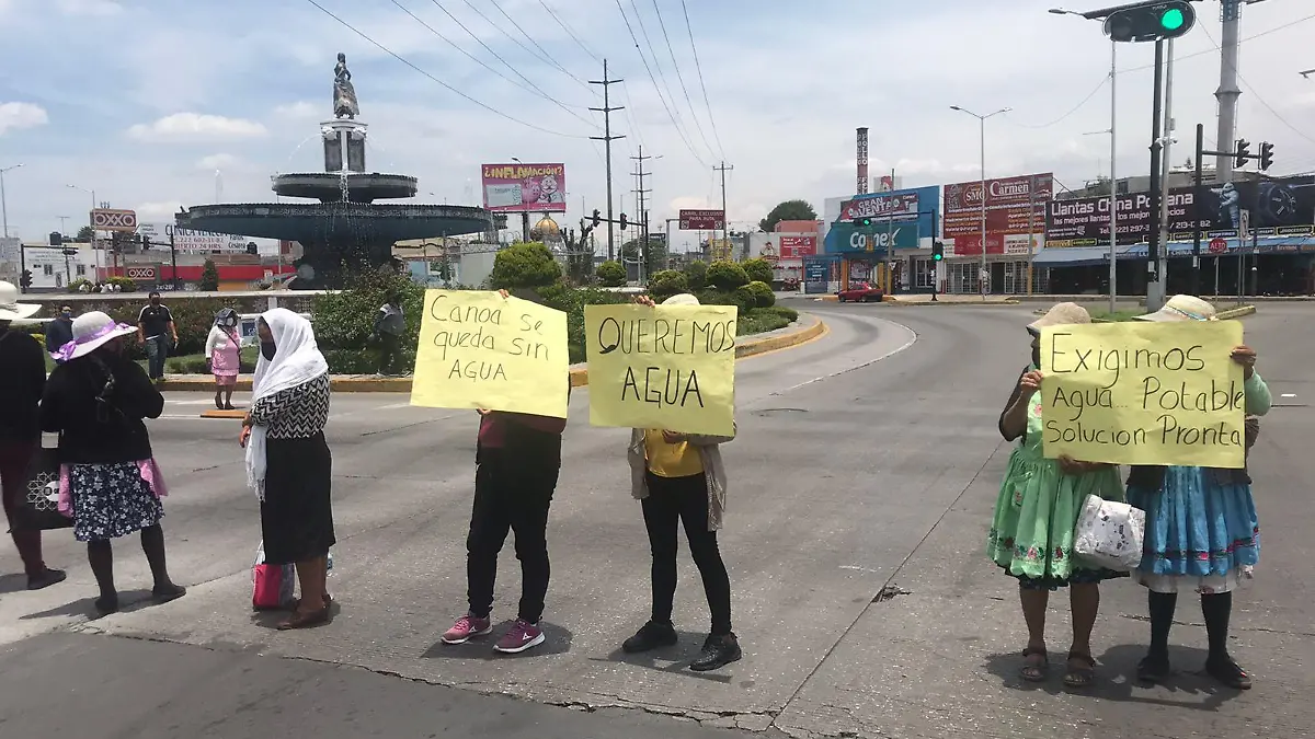 MANIFESTACION HABITANTES DE CANOA